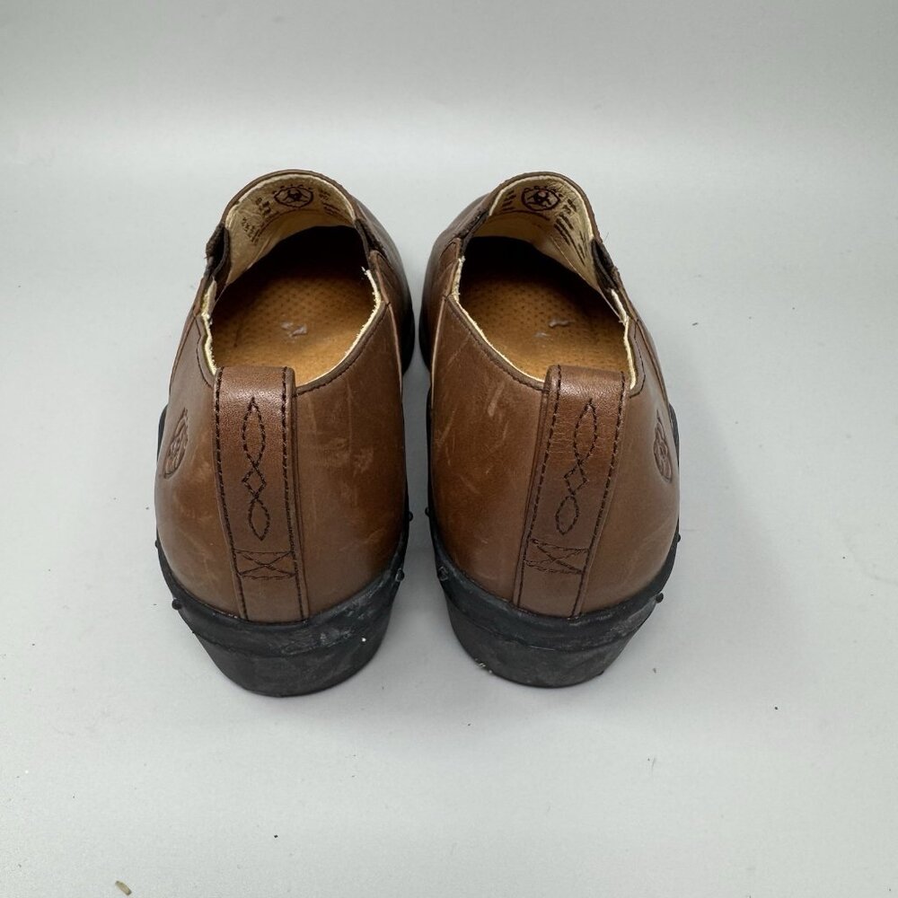 Ariat Paddock Womens Size 8B Brown Booties Leather Slip On Clog Shoes 52326 - Picture 6 of 10